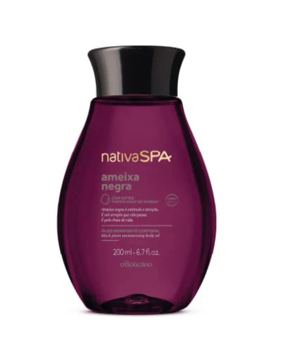 O Boticário Óleo Hidratante Corporal Nativa SPA Ameixa Negra 200ml - Ilha dos cosméticos
