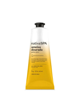O Boticário Creme de Mãos Nativa SPA Ameixa Dourada 75g - Ilha dos cosméticos