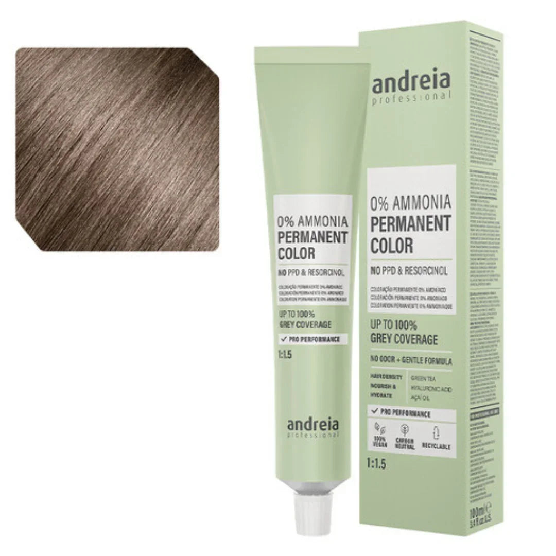 Andreia Coloração Permanente 0% Amoníaco 8.0 Louro Claro Natural - Ilha dos cosméticos