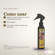 Spray Protetor Morte Súbita Dona Flora Hidratante: passos numerados de como usar e os cuidados no fundo