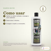 Shampoo Neutro Dona Flora: passos numerados de como usar e os cuidados no fundo
