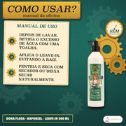 Leave-in Rapunzel Dona Flora Proteção Térmica e UV: como usar, tirar a água com a toalha, evitar a raiz e pentear