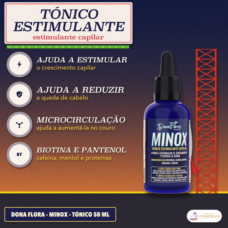 Tônico MINOX Dona Flora: apresentação, com o que a fórmula faz pelo fio