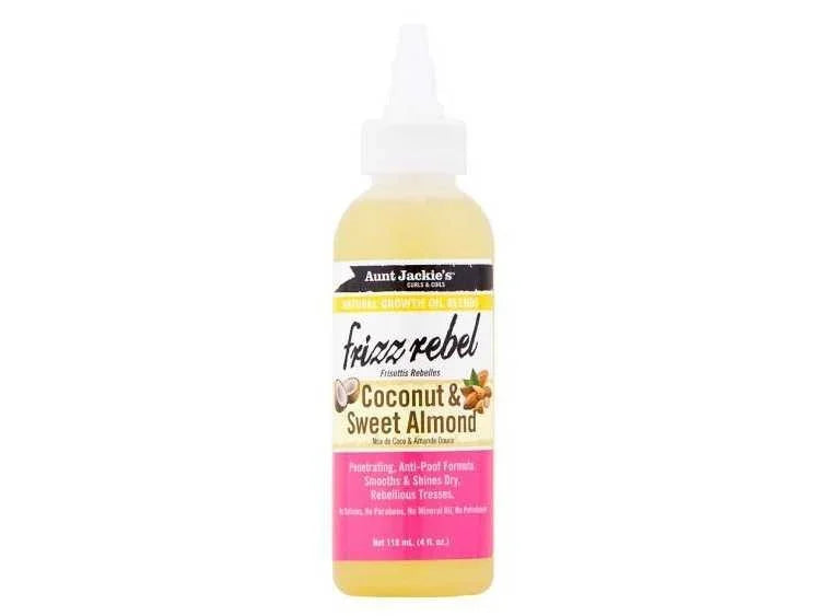 Aunt Jackie's Growth Oil Frizz Rebel Coconut & Sweet Almond 118ml - Ilha dos cosméticos