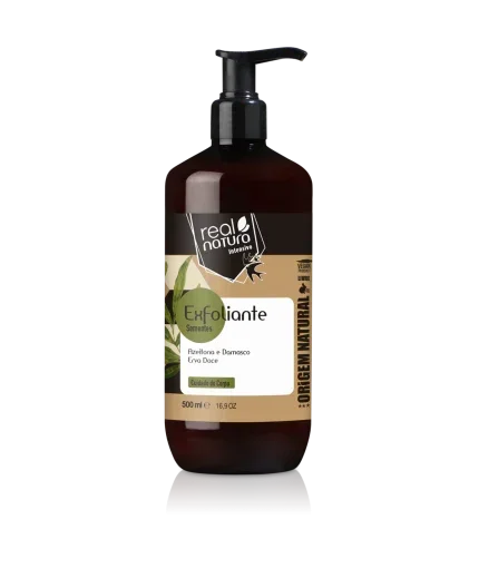 Real Natura Exfoliante Corporal Azeitona e Damasco com Erva Doce 500ml - Ilha dos cosméticos