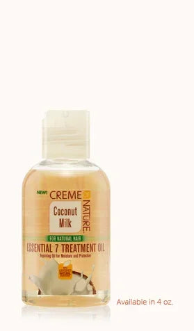 Creme Of Nature Certified Natural Coconut Milk Essential 7 Treatment Oil 118.3ml - Ilha dos cosméticos