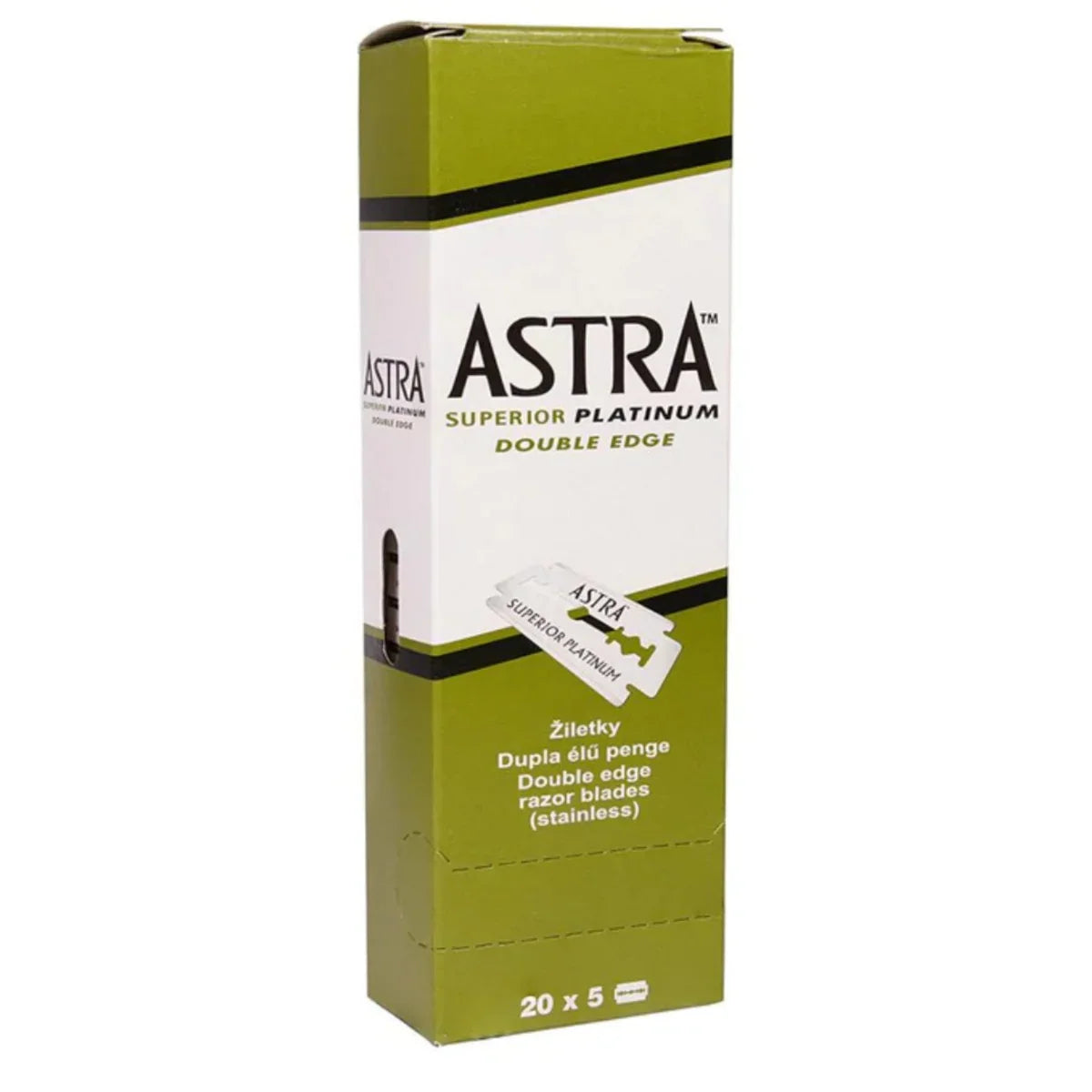 Astra Superior Platinun Double Edge Blades 20x5 - Ilha dos cosméticos