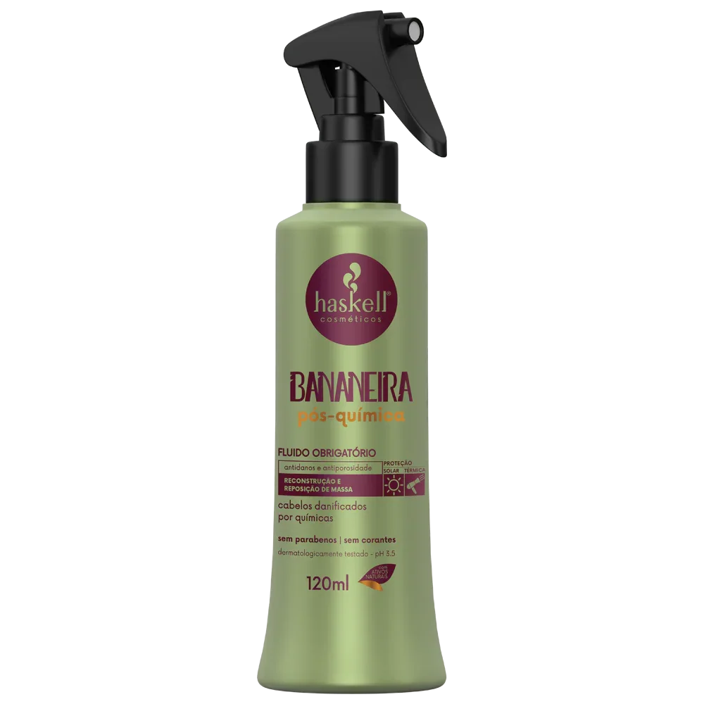 Haskell Bananeira Fluido Pós-Química 120ml - Ilha dos cosméticos