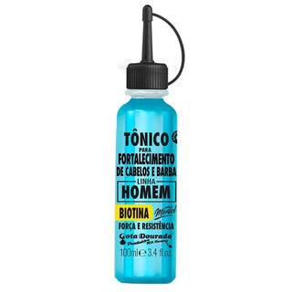 Gota Dourada Tónico De Fortalecimento Cabelo & Barba 100ml - Ilha dos cosméticos