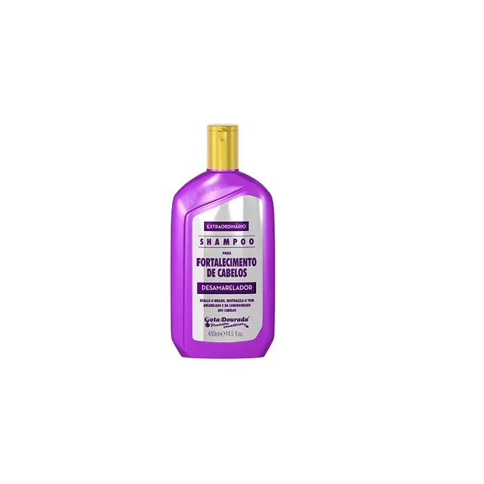 Gota Dourada Fortalecimento Desamarelador Shampoo 430ml - Ilha dos cosméticos