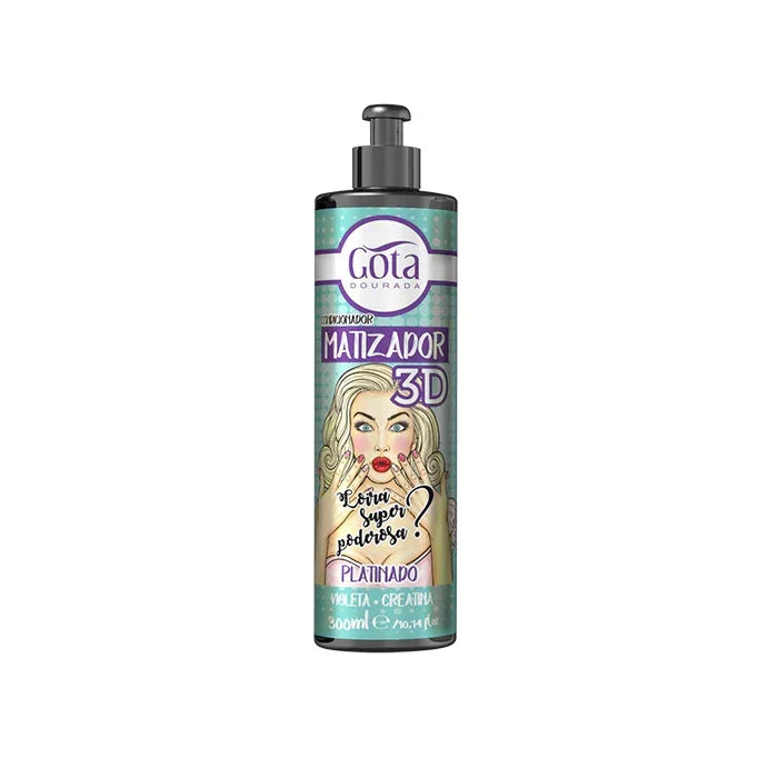 Gota Dourada Matizador 3D - Platinado 300ml - Ilha dos cosméticos