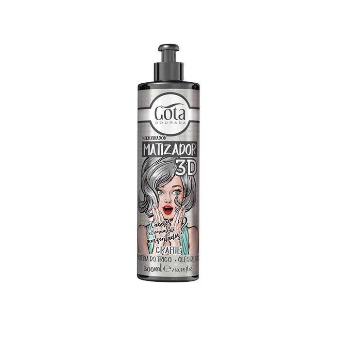 Gota Dourada Matizador 3D - Grafite 300ml - Ilha dos cosméticos