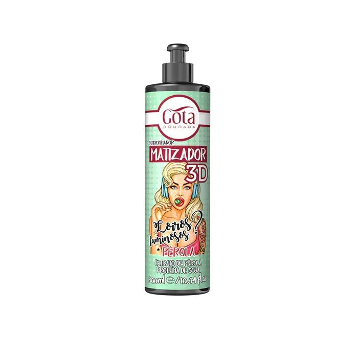Gota Dourada Matizador 3D - Pérola 300ml - Ilha dos cosméticos
