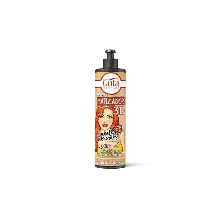 Gota Dourada Matizador 3D - Cobre 300ml - Ilha dos cosméticos