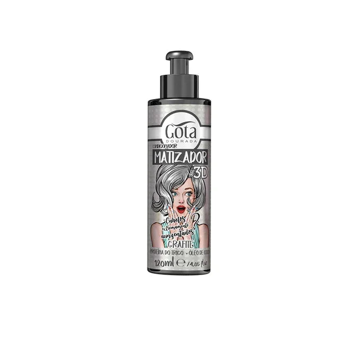 Gota Dourada Matizador 3D - Grafite 120ml - Ilha dos cosméticos