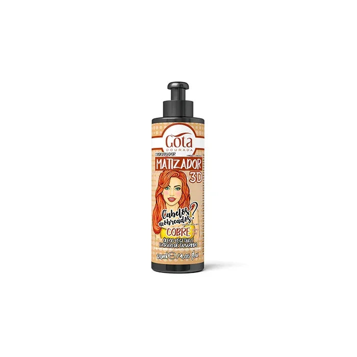 Gota Dourada Matizador 3D - Cobre 120ml - Ilha dos cosméticos