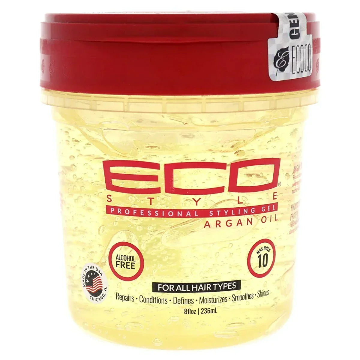 Eco Style Argan Oil Gel 236ml - Ilha dos cosméticos