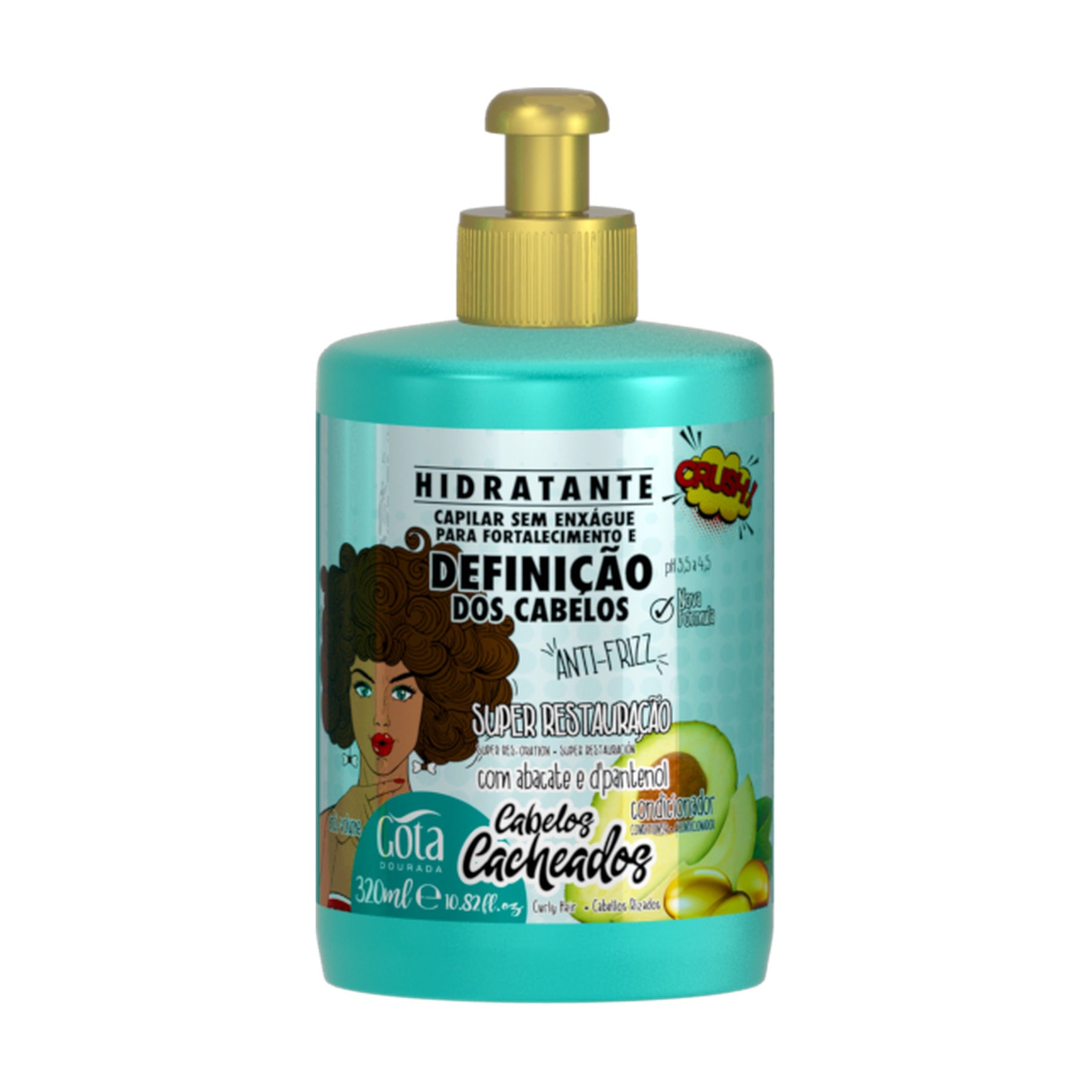 Gota Dourada Cabelos Cacheados Creme de Pentear 320ml