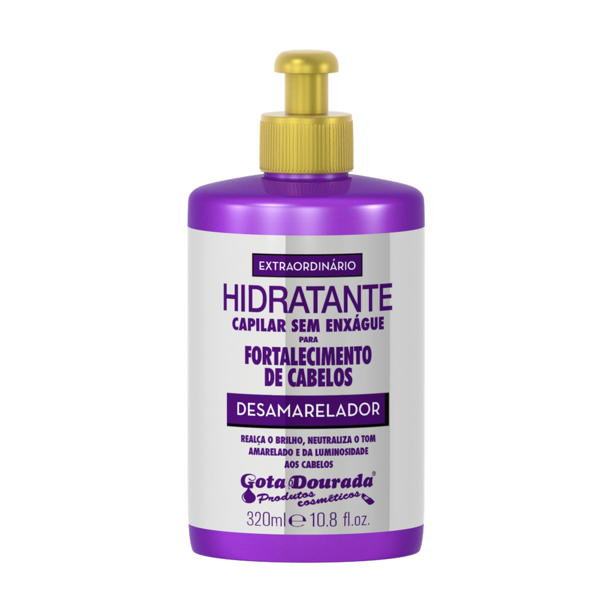 Gota Dourada Fortalecimento Desamarelador Creme de Pentear 320ml