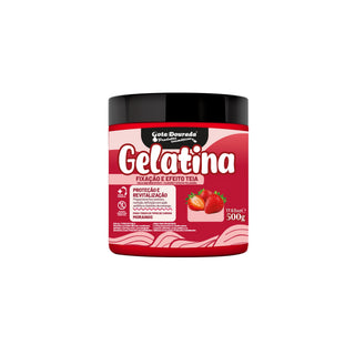 Gota Dourada Gelatina Capilar Morango Efeito Teia 500g