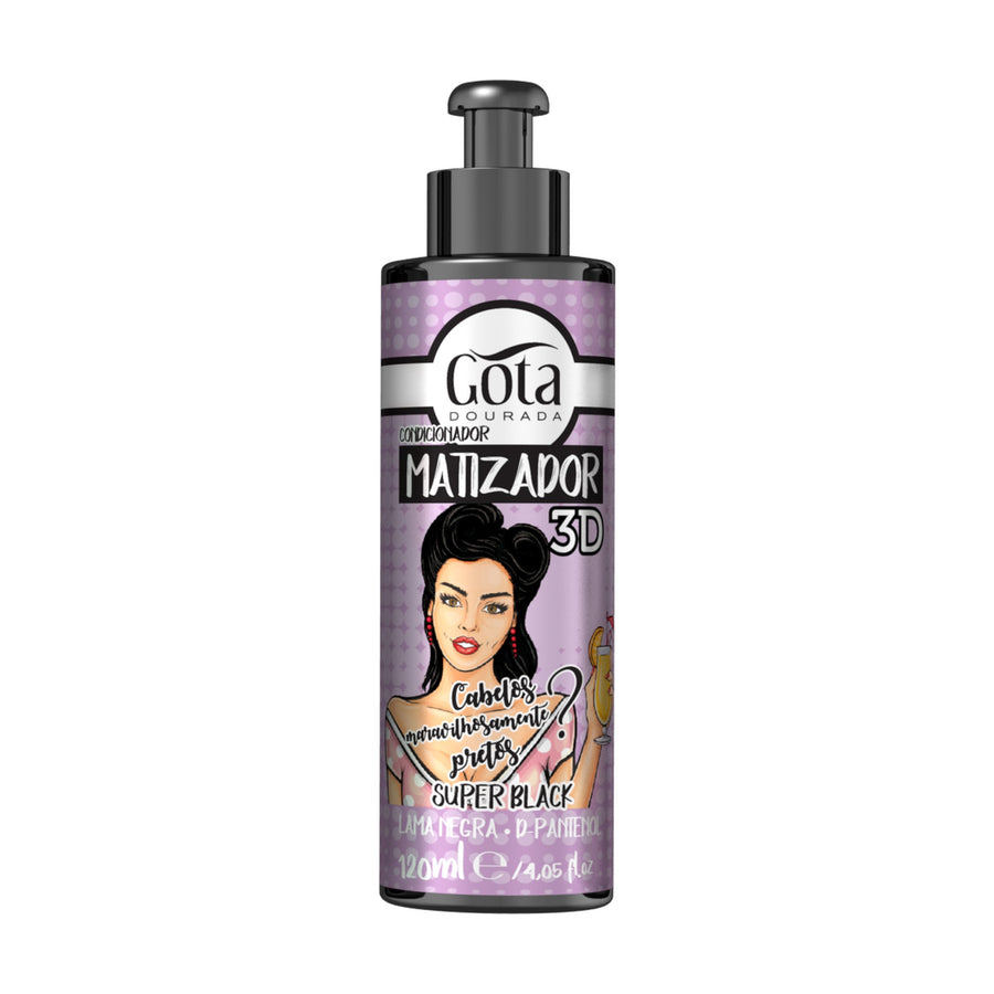 Gota Dourada Matizador 3D - Super Black 120ml