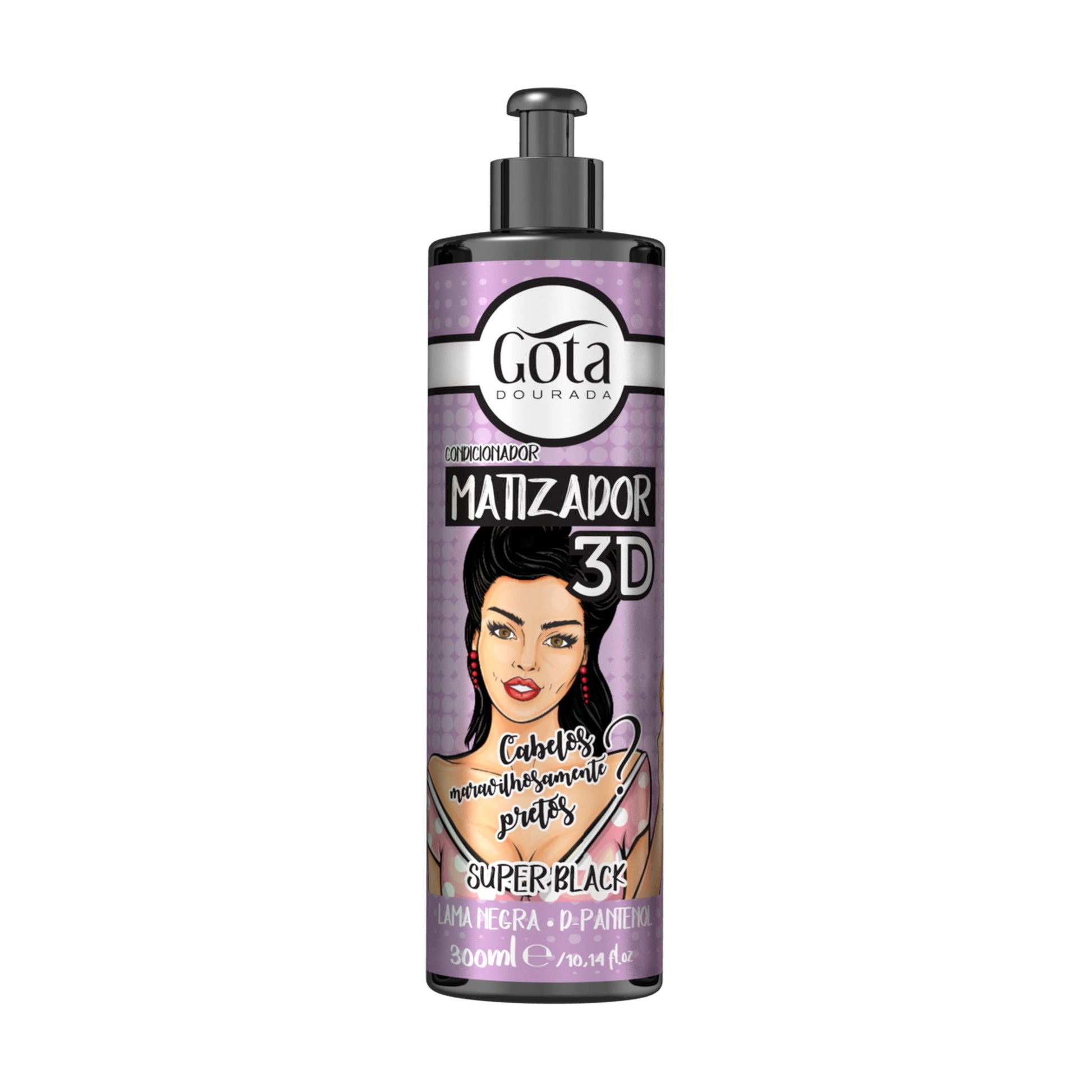 Gota Dourada Matizador 3D - Super Black 300ml