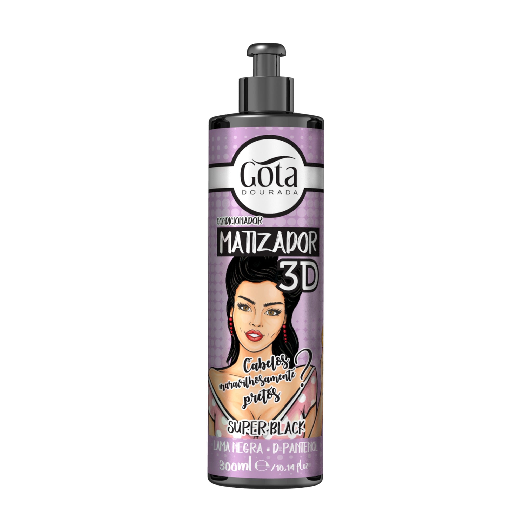 Gota Dourada Matizador 3D - Super Black 300ml