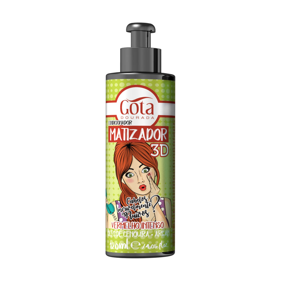Gota Dourada Matizador 3D - Vermelho Intenso 120ml