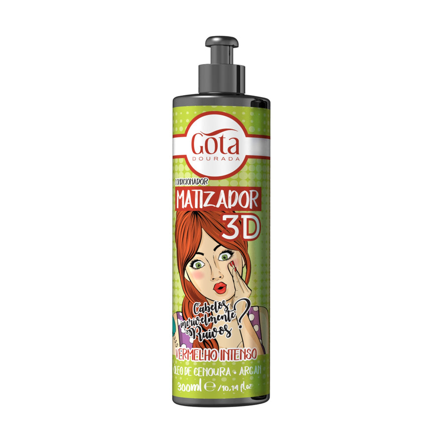 Gota Dourada Matizador 3D - Vermelho Intenso 300ml