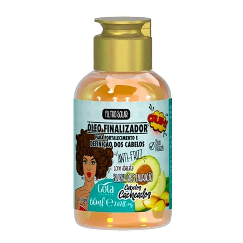 Gota Dourada Cabelos Cacheados Óleo Finalizador 60ml - Ilha dos cosméticos