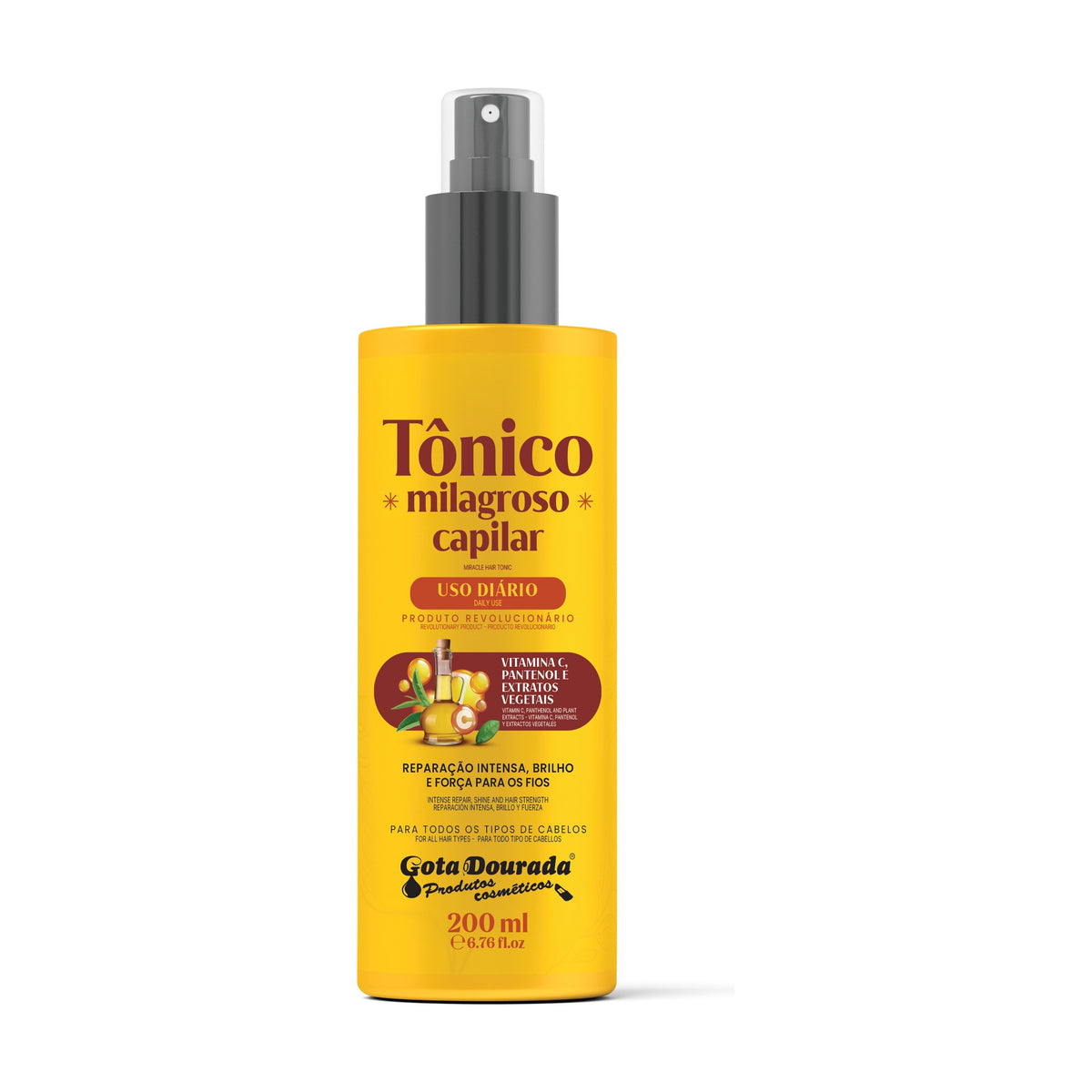 Gota Dourada Tônico Milagroso Capilar 200ml