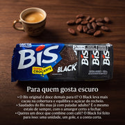 Lacta Bis Black Wafer com Chocolate Negro 16 Unidades 100,8g — anúncio