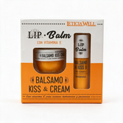 Leticia Well Bálsamo Labial Kiss & Cream com Vitamina E — stick 6g e creme 30g