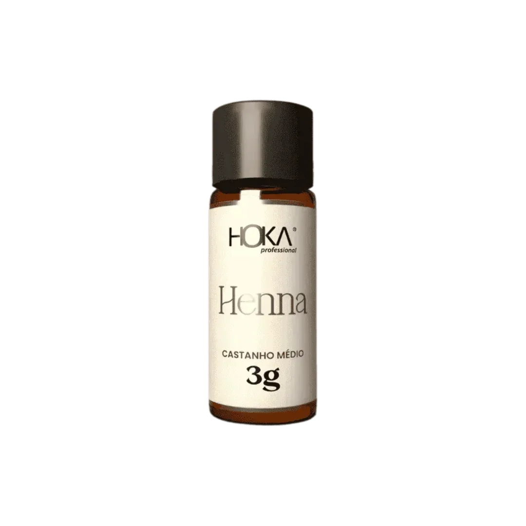 HOKA Henna Para Sobrancelhas Castanho Médio 3g - Ilha dos cosméticos