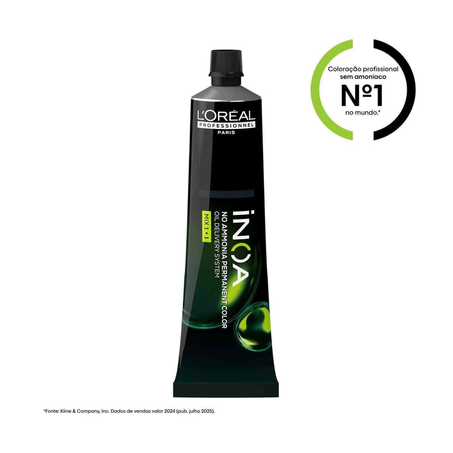 Bisnaga de coloração iNOA da L’Oréal Professionnel, 60 ml, sem amoníaco