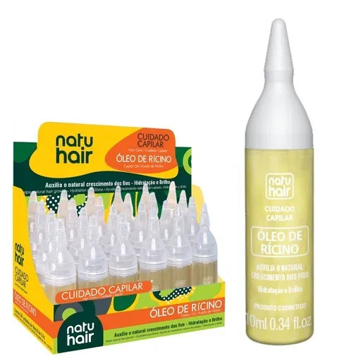 NatuHair Rícino Ampola 10ml - Ilha dos cosméticos