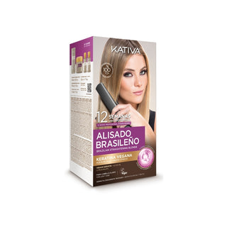 Kativa Pack Alisamento Brasileiro Blonde para Cabelo Loiro