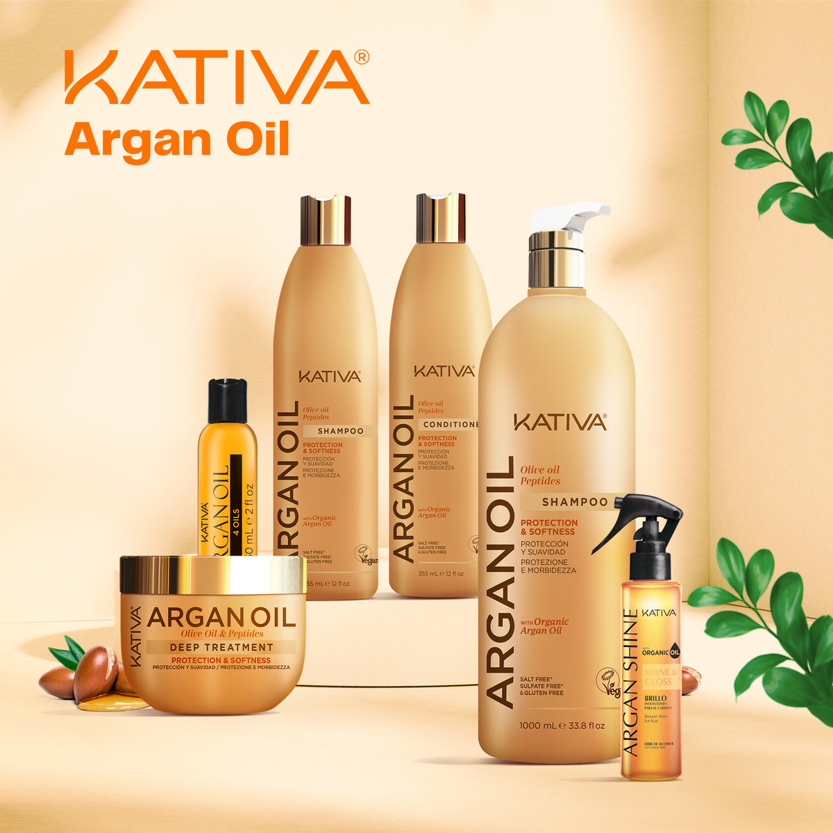Kativa Argan Oil Máscara Deep Treatment Proteção e Suavidade: detalhe do produto