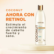 Kativa Coconut Condicionador Reconstrução e Brilho: detalhe do produto