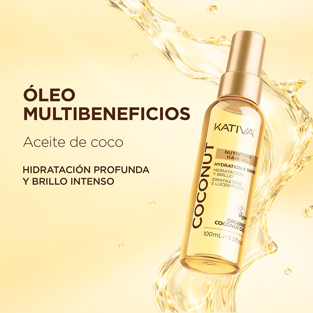 Kativa Coconut Nutrition Hair Oil Óleo Capilar Hidratação e Brilho: benefícios
