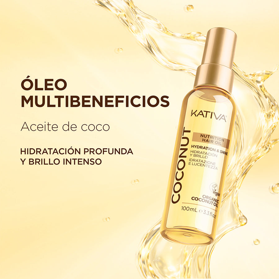Kativa Coconut Nutrition Hair Oil Óleo Capilar Hidratação e Brilho: benefícios