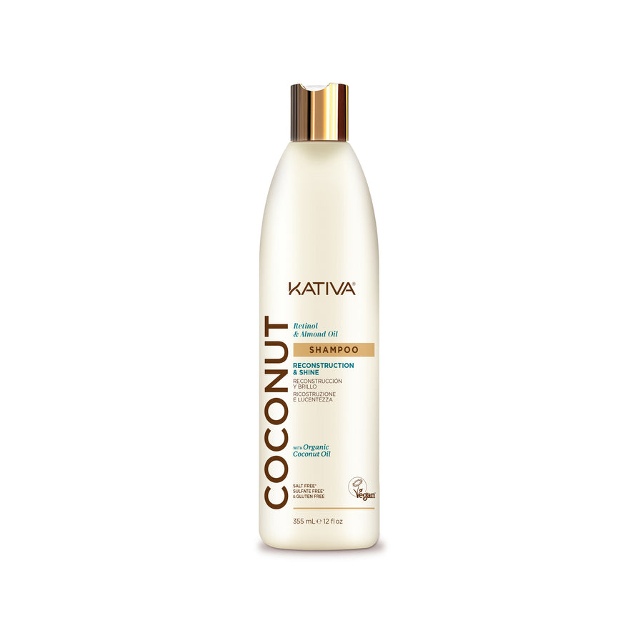 Kativa Coconut Shampoo Reconstrução e Brilho 355ml