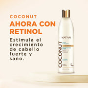 Kativa Coconut Shampoo Reconstrução e Brilho: detalhe do produto