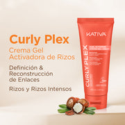 Kativa Curly Plex Strong Gel-Cream Gel Creme Ativador de Cachos Fixação Forte: selos da marca
