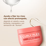 Kativa Curly Plex Styling Gel Gel Fixador de Cachos Longa Duração: detalhe do produto