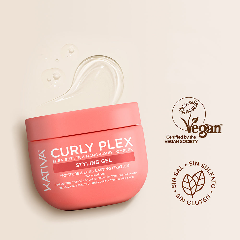 Kativa Curly Plex Styling Gel Gel Fixador de Cachos Longa Duração: selos da marca