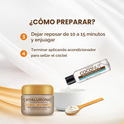 Kativa Hair Cocktail Hyaluronic & Coconut Oil Pack Hidra-Reconstrução Máscara 150ml + Óleo: detalhe do produto