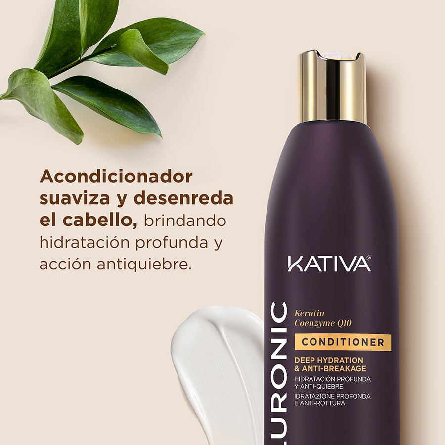 Kativa Hyaluronic Condicionador Hidratação Profunda e Antiquebra: detalhe do produto