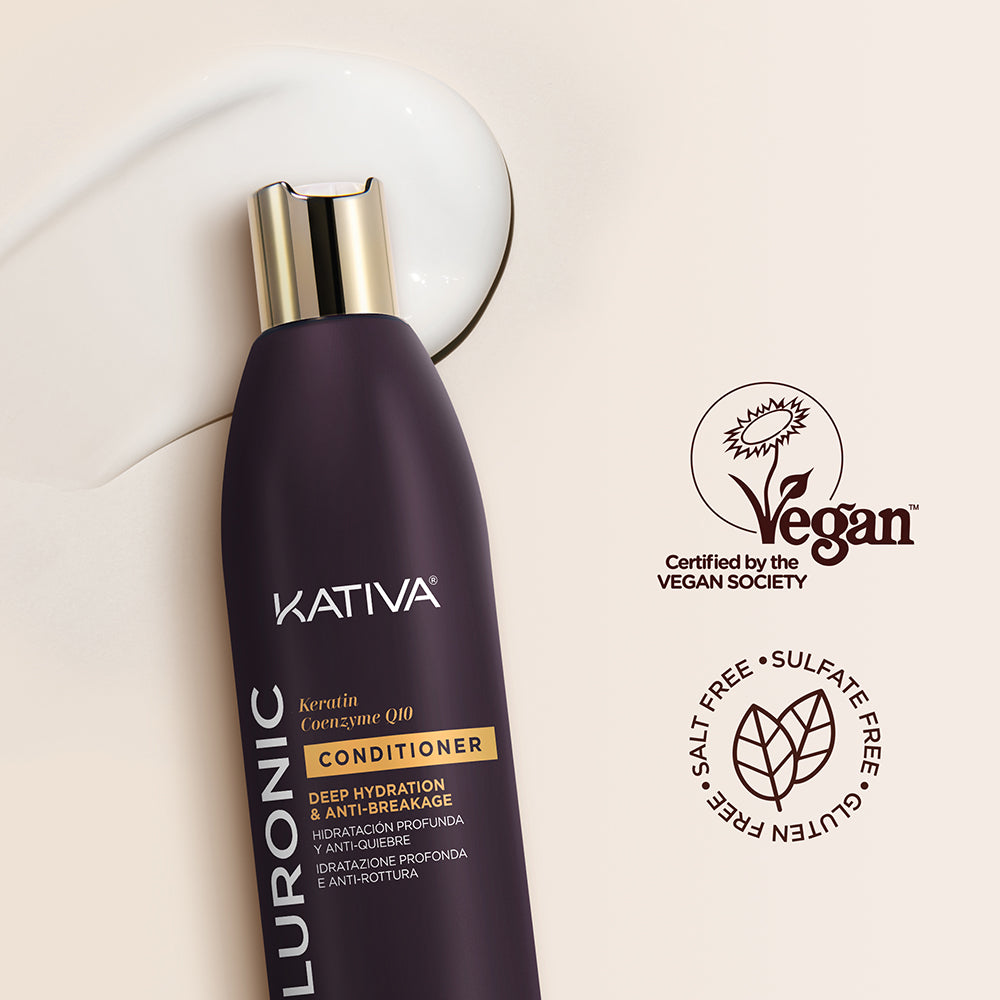 Kativa Hyaluronic Condicionador Hidratação Profunda e Antiquebra: selos da marca