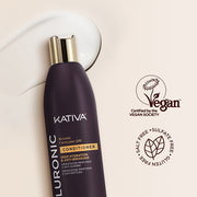 Kativa Hyaluronic Condicionador Hidratação Profunda e Antiquebra: selos da marca